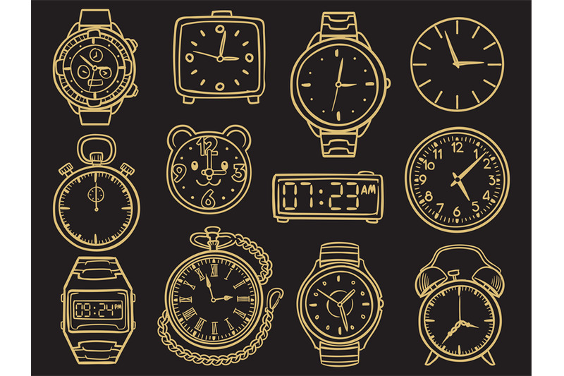 hand-drawn-wristwatch-doodle-sketch-watches