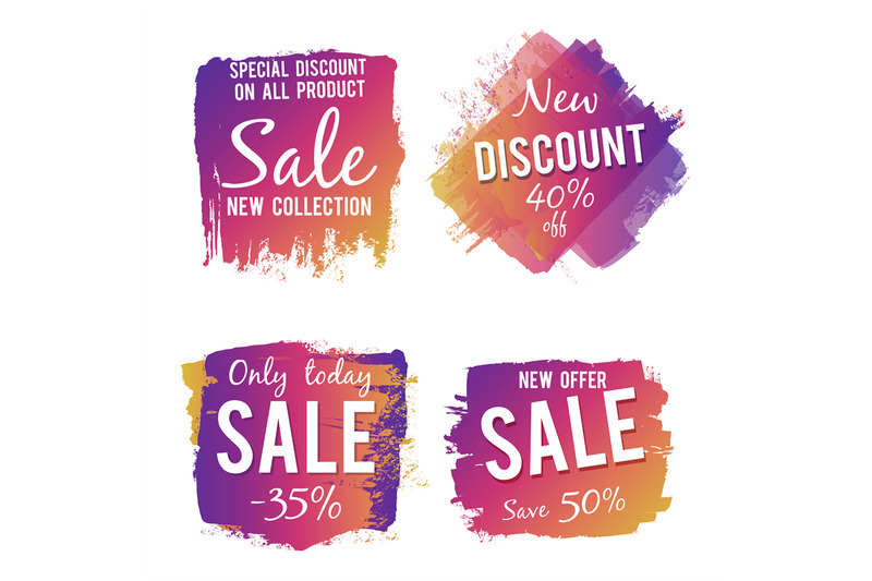 grunge-colorful-discount-and-sale-labels-isolated-on-white-background