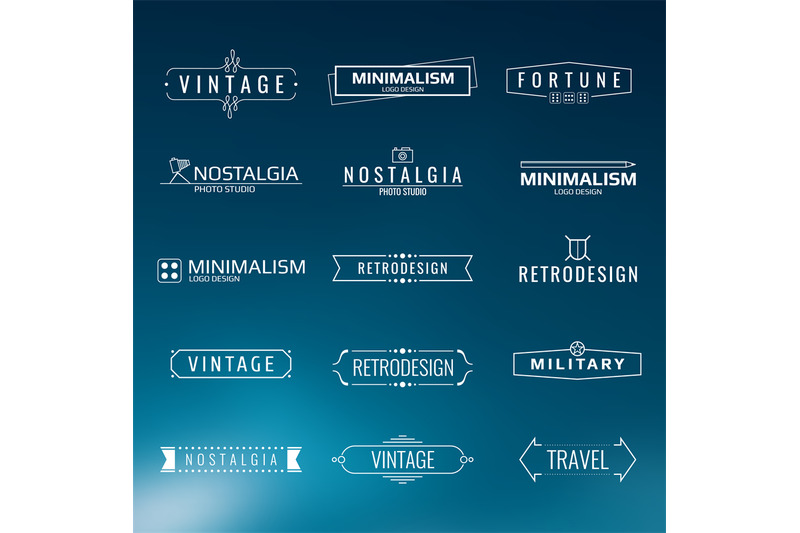 vector-minimal-vintage-logo-templates-retro-style-labels-design