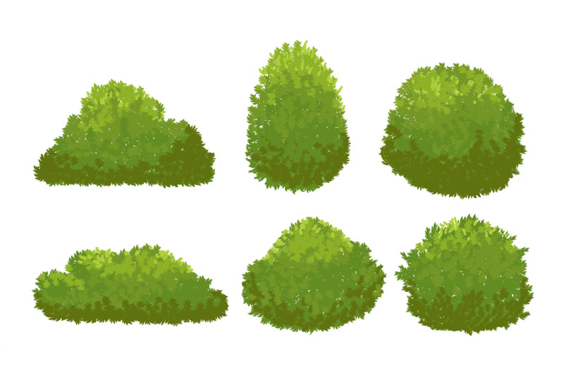 garden-green-bushes-cartoon-shrub-and-bush-vector-set-isolated-on-whi