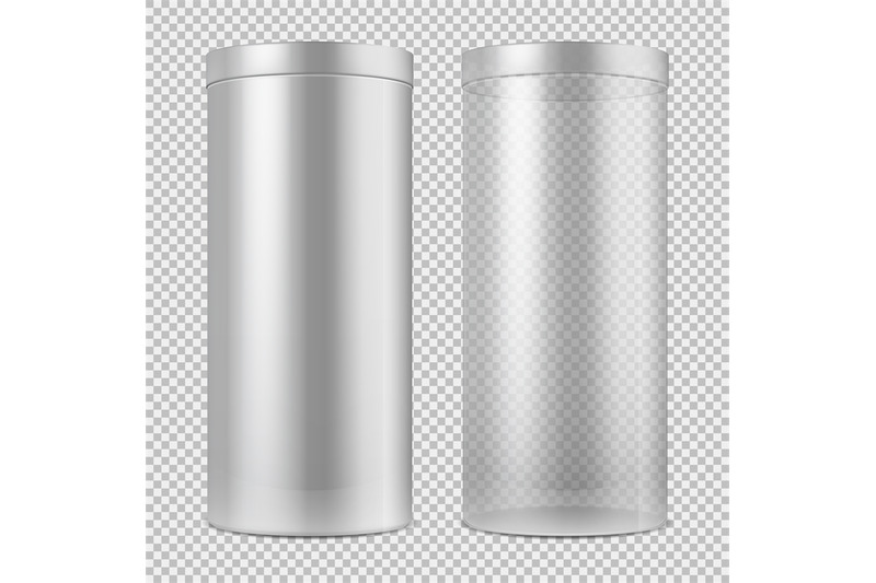 realistic-3d-empty-transparent-glass-jar-and-and-white-can-with-lid-p