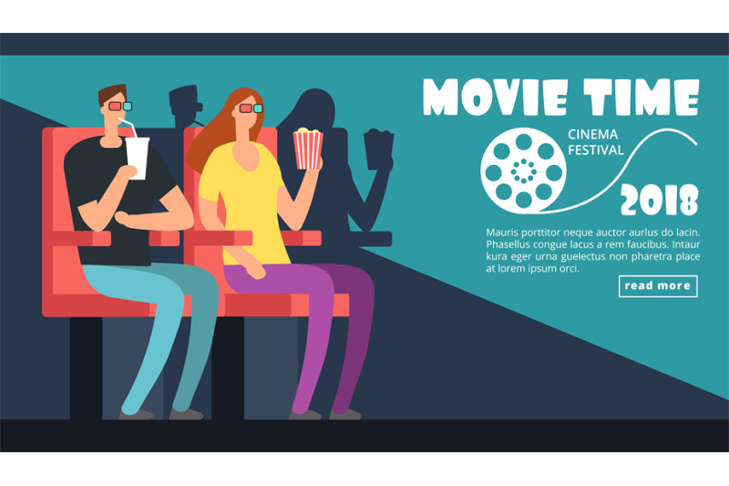 film-cinema-festival-poster-movie-time-couple-date-at-theater-vector