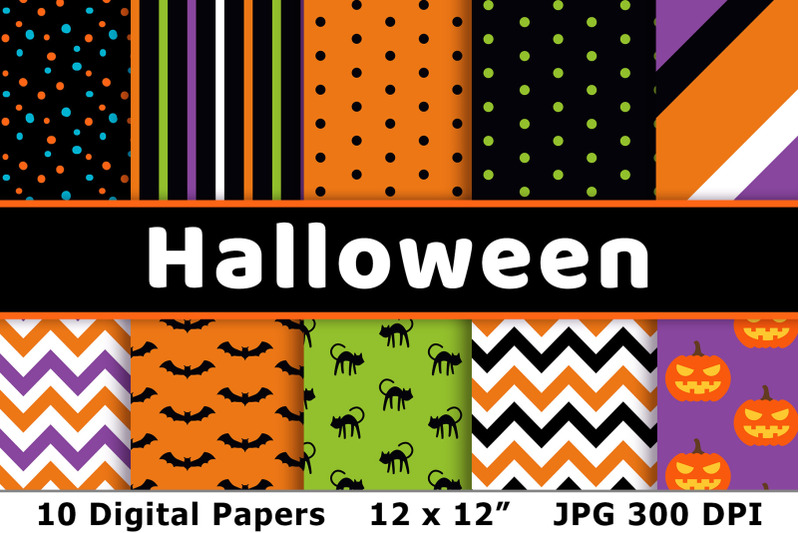 halloween-digital-papers-3-halloween-patterns-fall-digital-paper-set