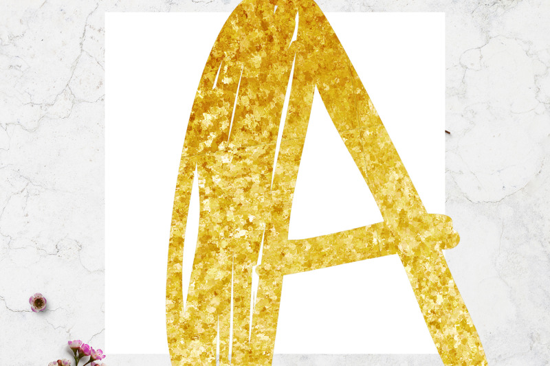 golden-foil-alphabet-ii