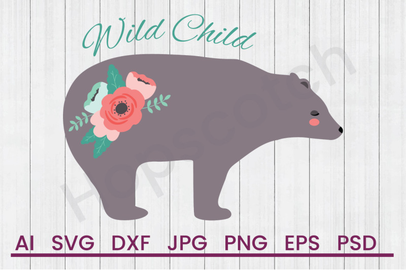 wild-child-bear-svg-file-dxf-file