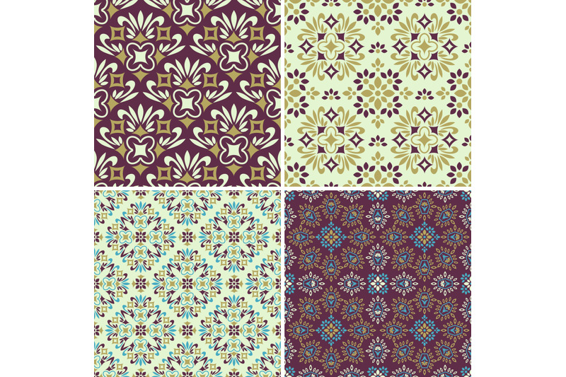 seamless-decorative-patterns-set