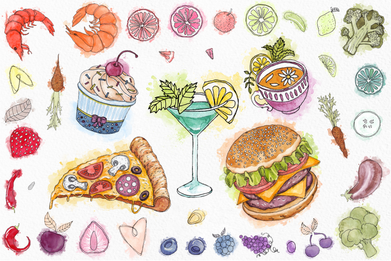 watercolor-food-collections