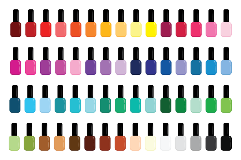 nail-polish-bottle-amp-brush-clip-art-set