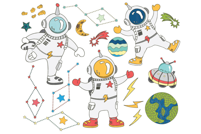 doodle-outer-space-collections-set