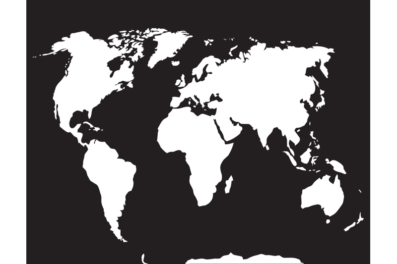 map-world-black-white