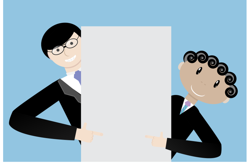 team-businessmen-presentation-empty-white-board