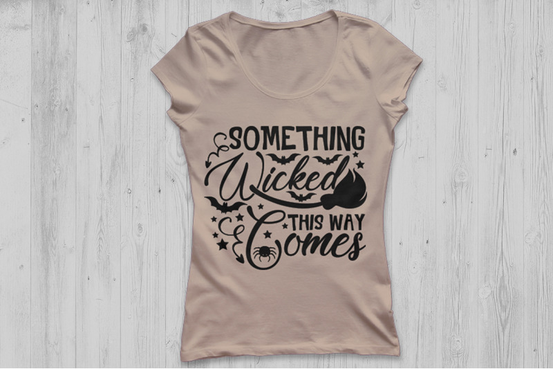 Something Wicked This Way Comes Svg Halloween Svg Witch Svg Bat Svg By Cosmosfineart Thehungryjpeg Com