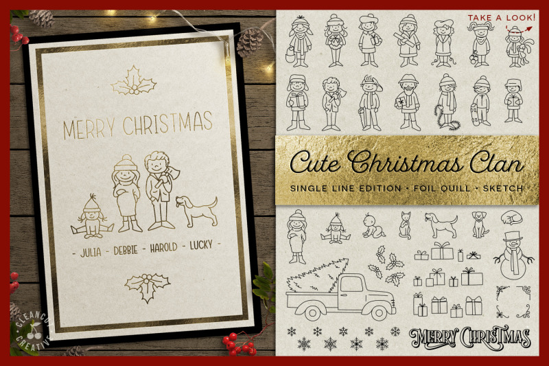 foil-quill-edition-cute-christmas-clan-family-figures-svg