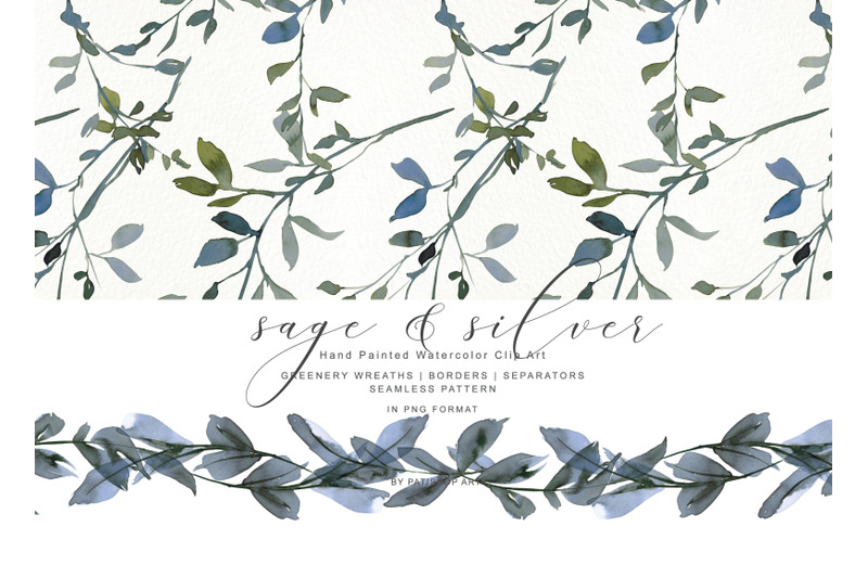 watercolor-leafy-clipart-collection