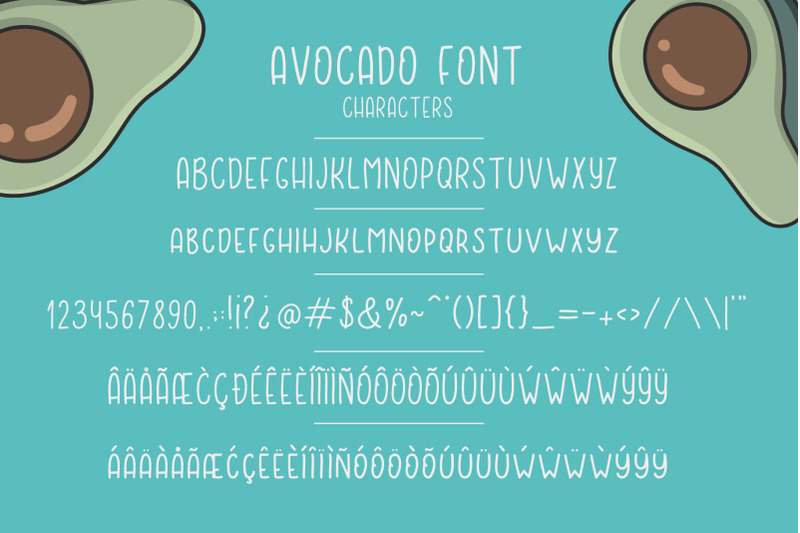 avocado-font