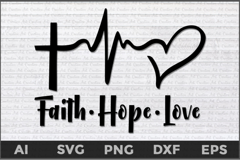 Free Free 186 Faith Hope Love Heart Svg SVG PNG EPS DXF File