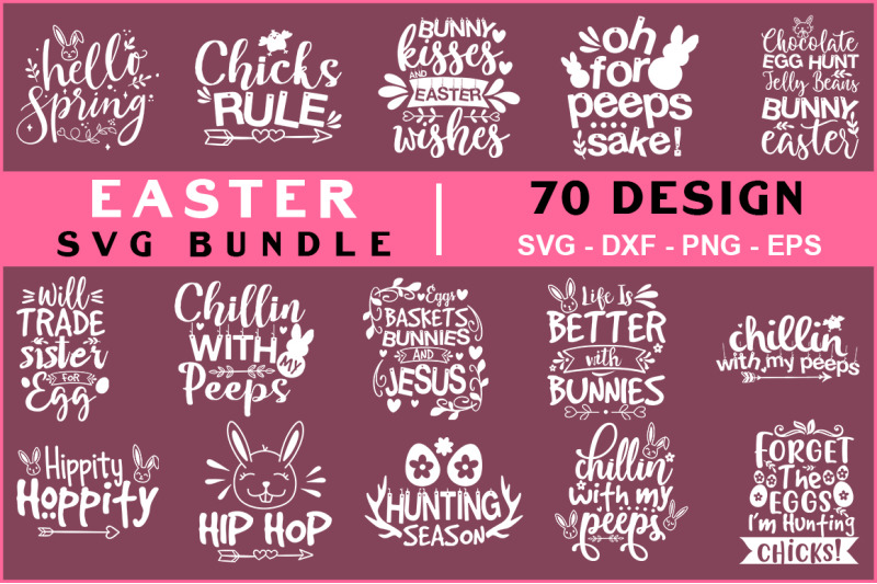 Download Easter Svg Mega Bundle By teewinkle | TheHungryJPEG.com
