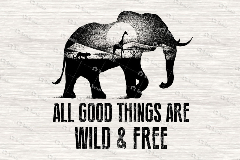 all-good-things-are-wild-and-free-free-animals-png-elephant-png