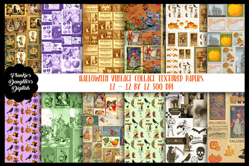 halloween-vintage-collage-textured-nbsp-digital-paper-nbsp-pack-nbsp