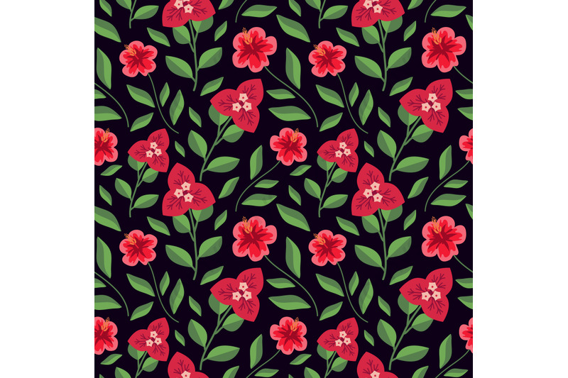 red-flowers-pattern