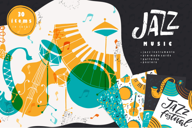 jazz-music-vector-collection