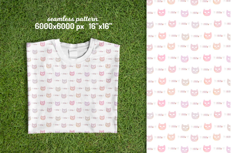 cute-cats-seamless-patterns-collection