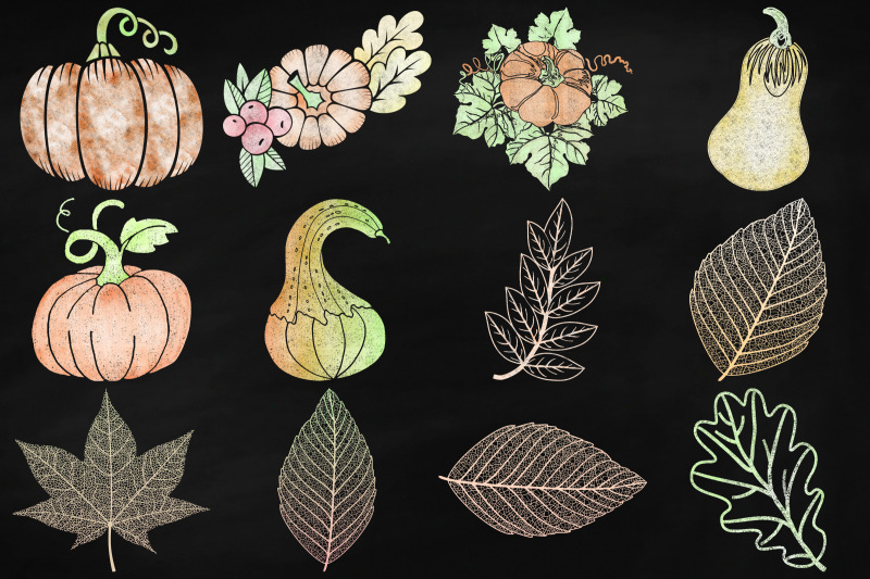 autumn-chalk-clip-art-bundle