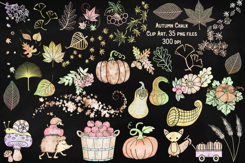 autumn-chalk-clip-art-bundle