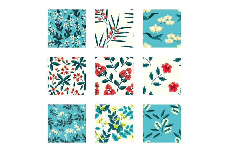 tropical-flowers-patterns