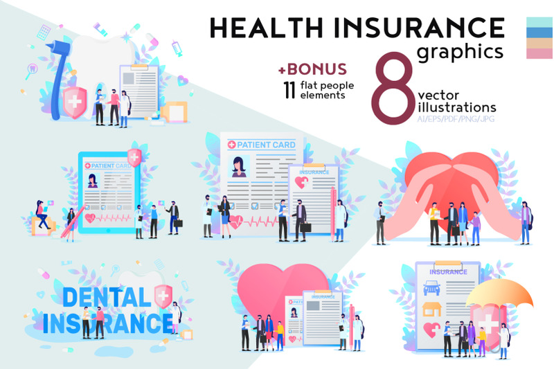 health-insurance-flat-collection