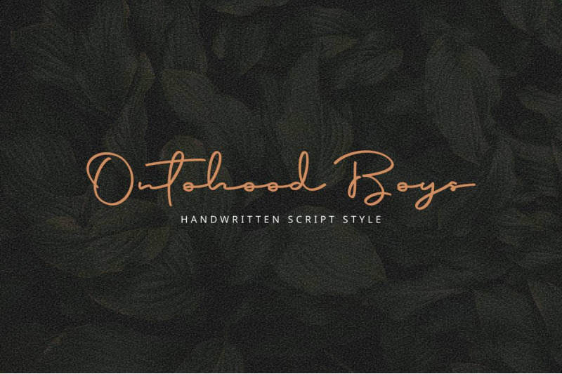 ontohood-boys-handwritten-style-script-font