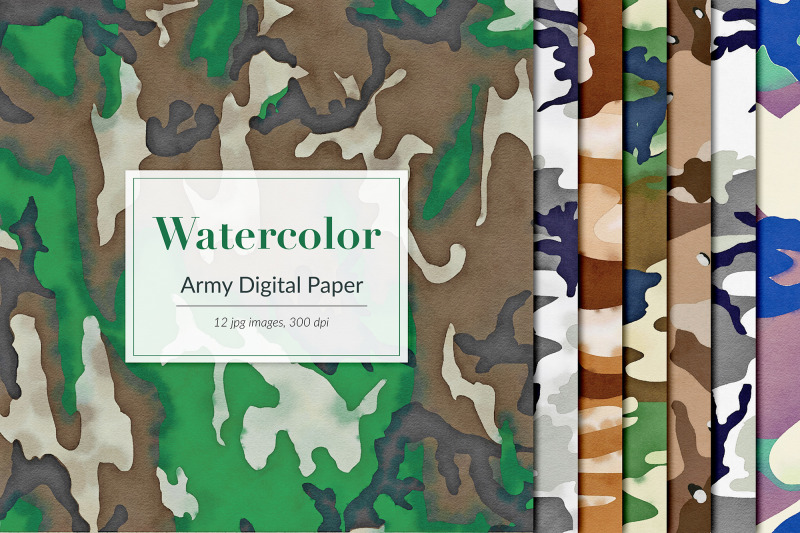 watercolor-army-digital-paper-camouflage-backgrounds