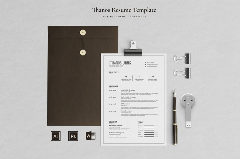 thanos-resume-template