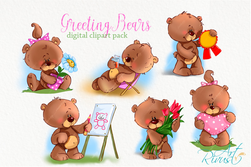 cute-little-teddy-bears-clipart-baby-animals-clip-art-greeting-card-m