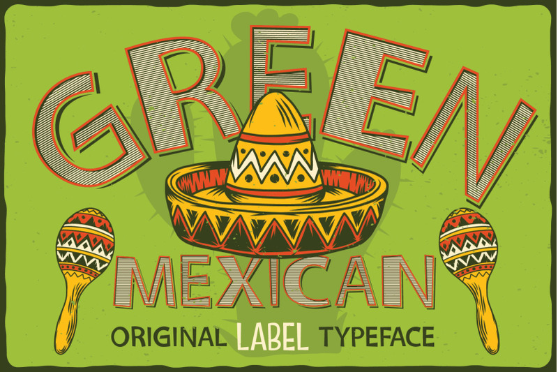 green-mexican-typeface