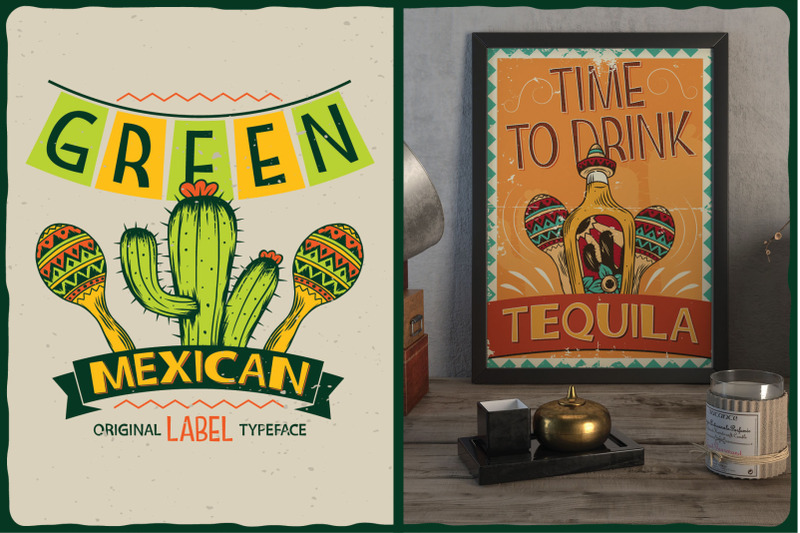 green-mexican-typeface