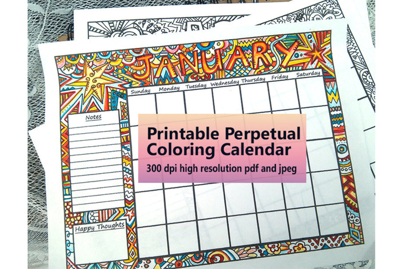 printable-coloring-calendar-perpetual-12-months-jpeg-pdf-instant