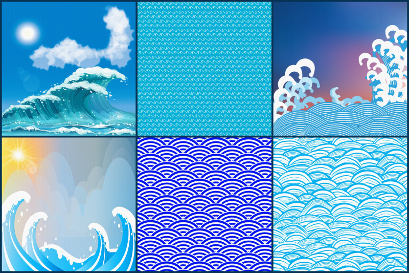 japanese-waves-canvas-digital-papers