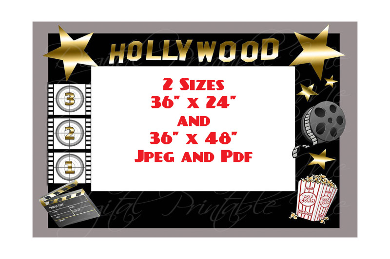 photo-booth-frame-background-backdrop-prop-blank-black-gold-movie-thea