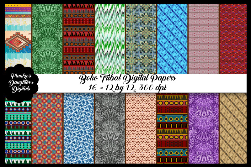 boho-ethnic-tribal-digital-papers