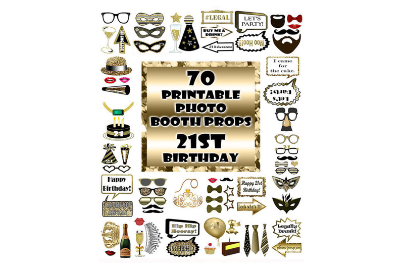 21st-birthday-photo-booth-props-black-and-gold-over-60-adult-classy-gl