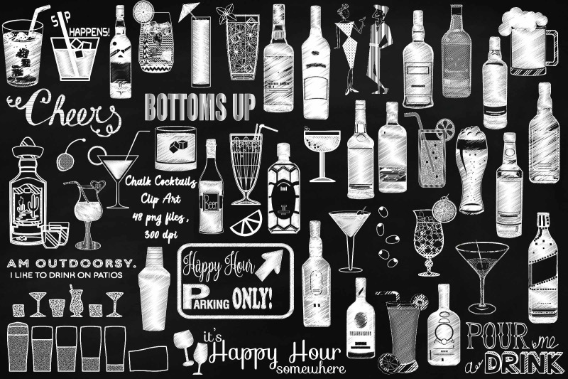 chalk-cocktails-clip-art