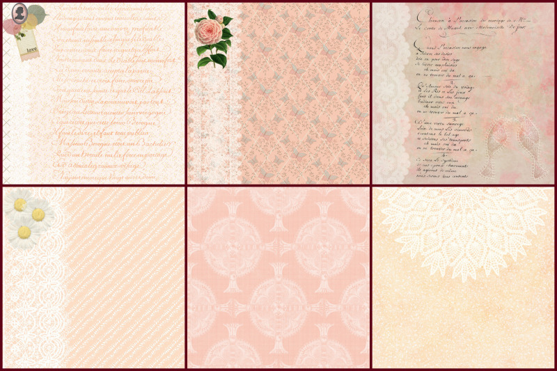 vintage-peach-and-lace-digital-papers