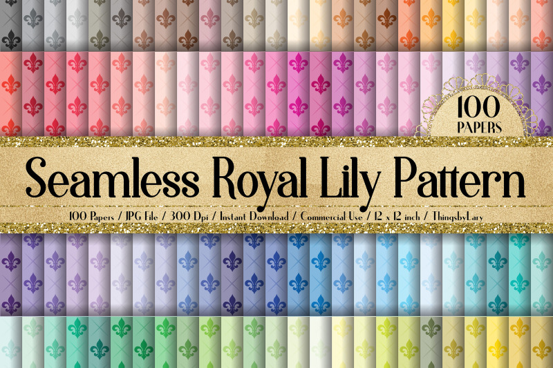 100-seamless-fleur-de-lis-royal-lily-digital-papers