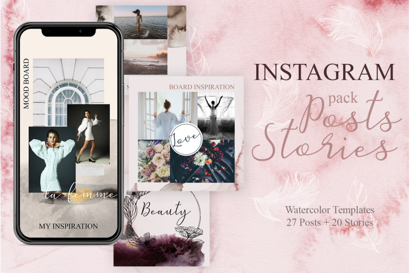 instagram-pack-posts-and-animated-stories-watercolor-templates