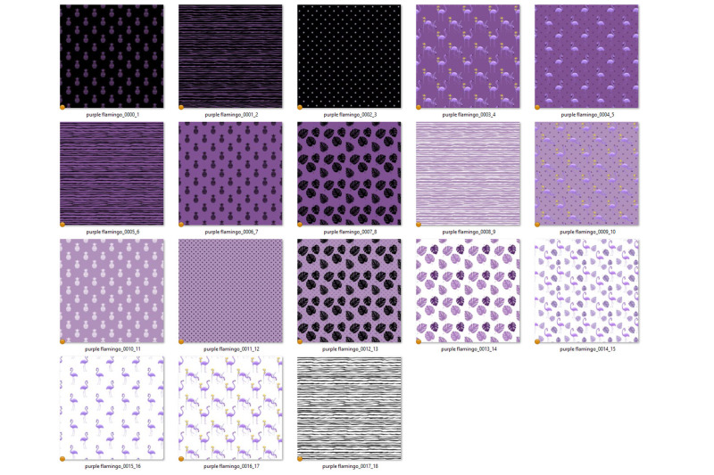 purple-flamingo-digital-paper