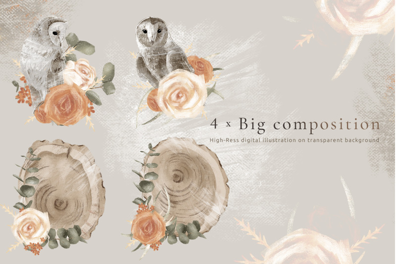 hand-drawn-graphics-owls-amp-roses-for-wedding-stationery-design