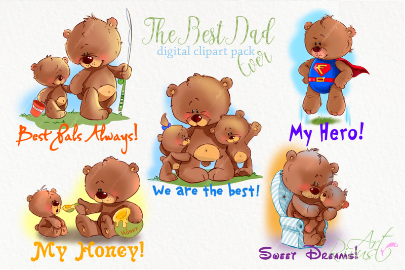 cute-teddy-bears-with-dad-clipart-father-039-s-day-clip-art-superman