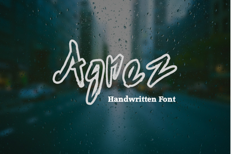 agnez-handwritten-font