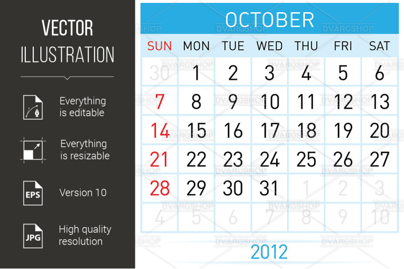 october-calendar